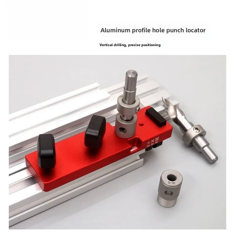 Aluminum Profile Drilling Jig, Quick Positioning Tapping Tool for 203040 DIY Furniture