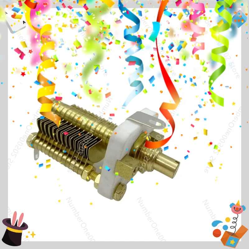 

CW2F High Frequency Ceramic Variable Capacitor 60P 100P Full Copper Air Capacitor High Q for Medical Loop Antenna​