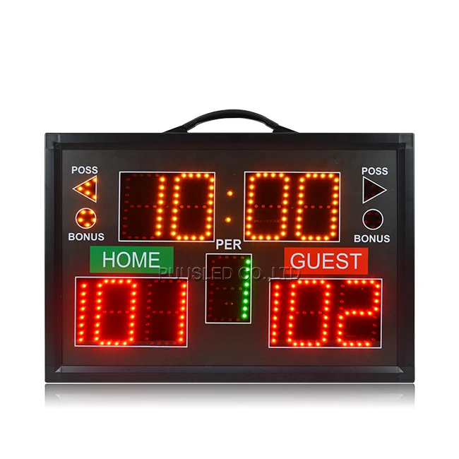 

YTYIN LED Portable Electronic Basketball Scoreboard Led Digital Electronic Basketball Scoreboard Led Basketball Scoreboard Use f