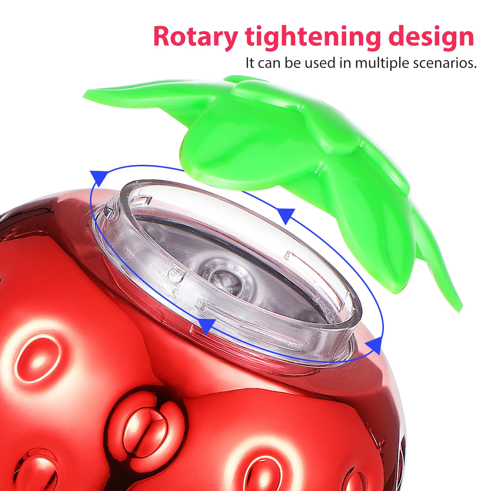 

2 pcs Fruit Shaped Cups Plastic Strawberry Watermelon Drink Cups Lids Leak Proof Party Glassware Kitchen Bar Accessories