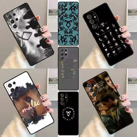 Shadowhunters Malec Phone Case For Samsung Galaxy S23 S21 S20 FE S24 S22 Ultra Note20 S10 S9 S8 Plus Silicone Cover