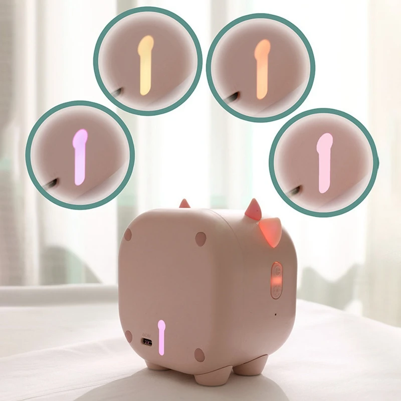 Luz de noche LED nórdica para habitación de niños, lámpara de mesita de noche para dormir, luz nocturna bonita con carga USB