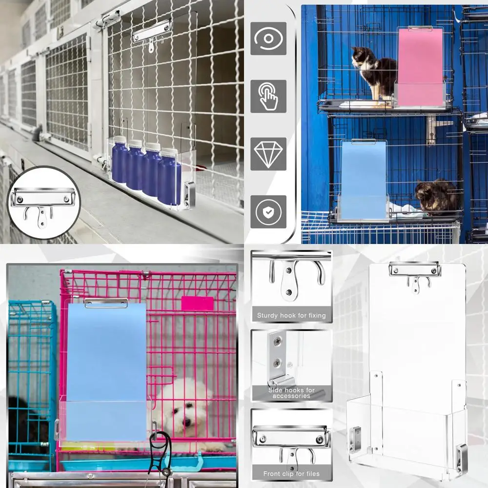 

2-пакетная клетка для хранения аксессуаров и принадлежностей, ветеринарная клетка, акриловая стойка для хранения питомника, ящика, аксессуара для кошек