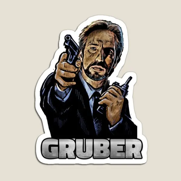 Hans Gruber  Magnet Magnetic Stickers Colorful Funny Holder Toy  for Fridge Organizer Children Home Kids Decor Refrigerator Cute