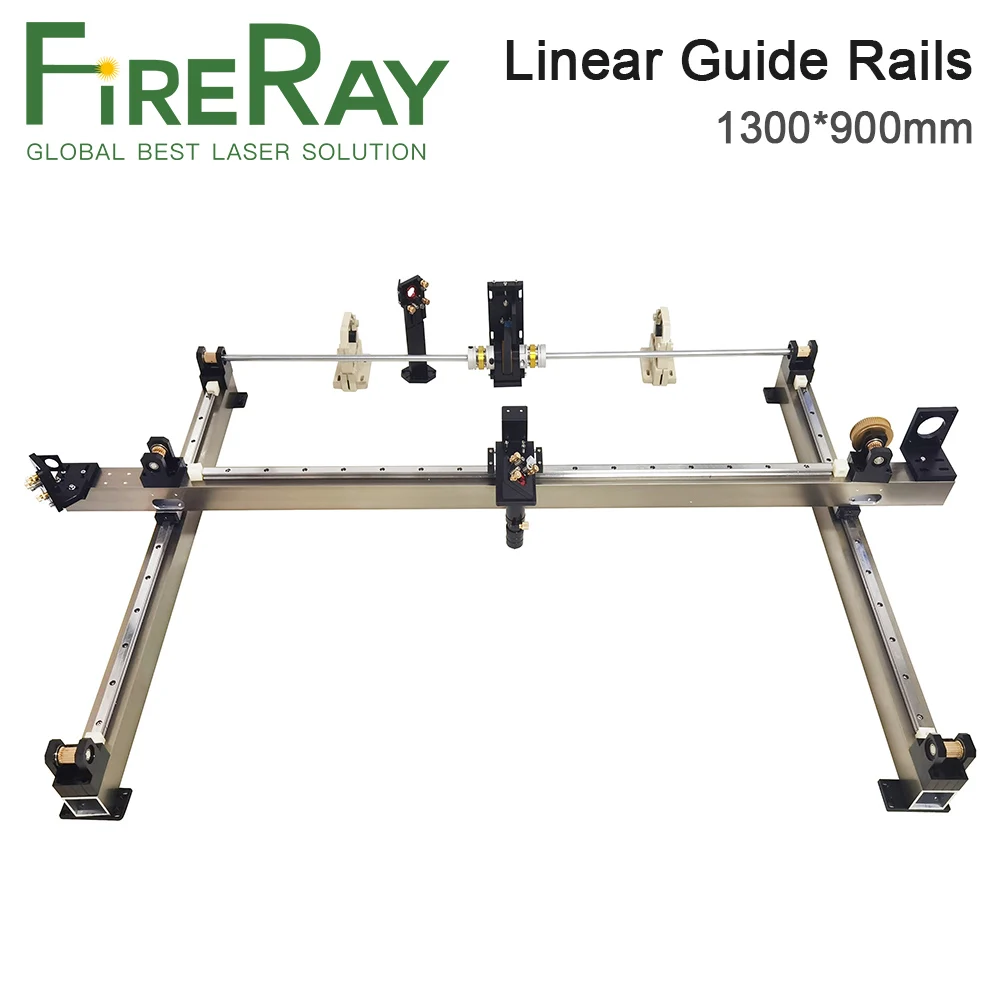 FireRay Mechanical Parts Set 1300x900mm 1600x1000mm Linear Guide Rails Kits for 1390 1610 Co2 Laser Engraver and Cutter Machine