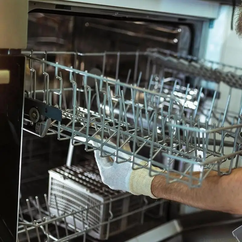D0AB 4 Pieces Practical Dishwasher Upper Rack Wheel Dishwasher Maintenance