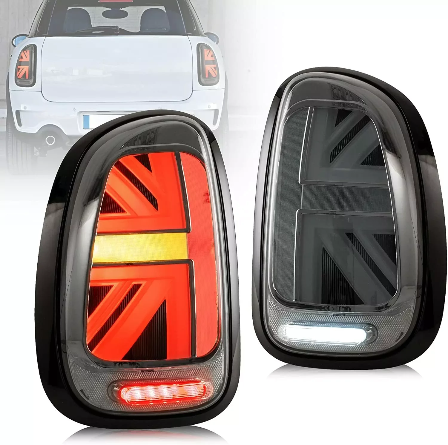 Pair Tail Lights Assembly For Mini Cooper Countryman R60 2010-2016 Car Rear Lamps Left And Right Side Light