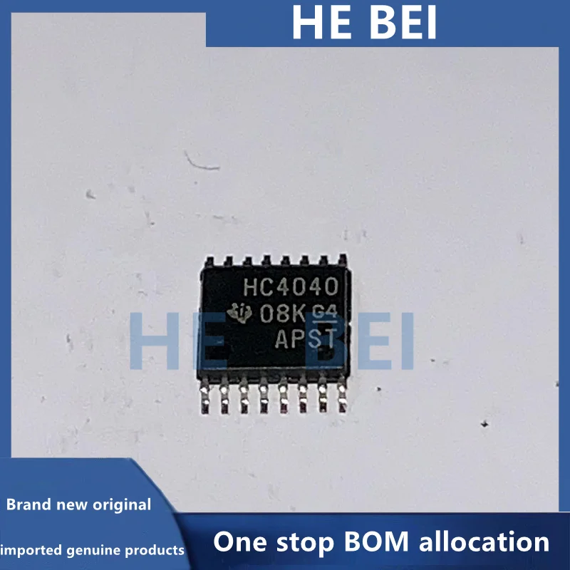 New Original SN74HC4040PWR, Silkscreened as HC4040, TSSOP-16 Counter/Divider Chip