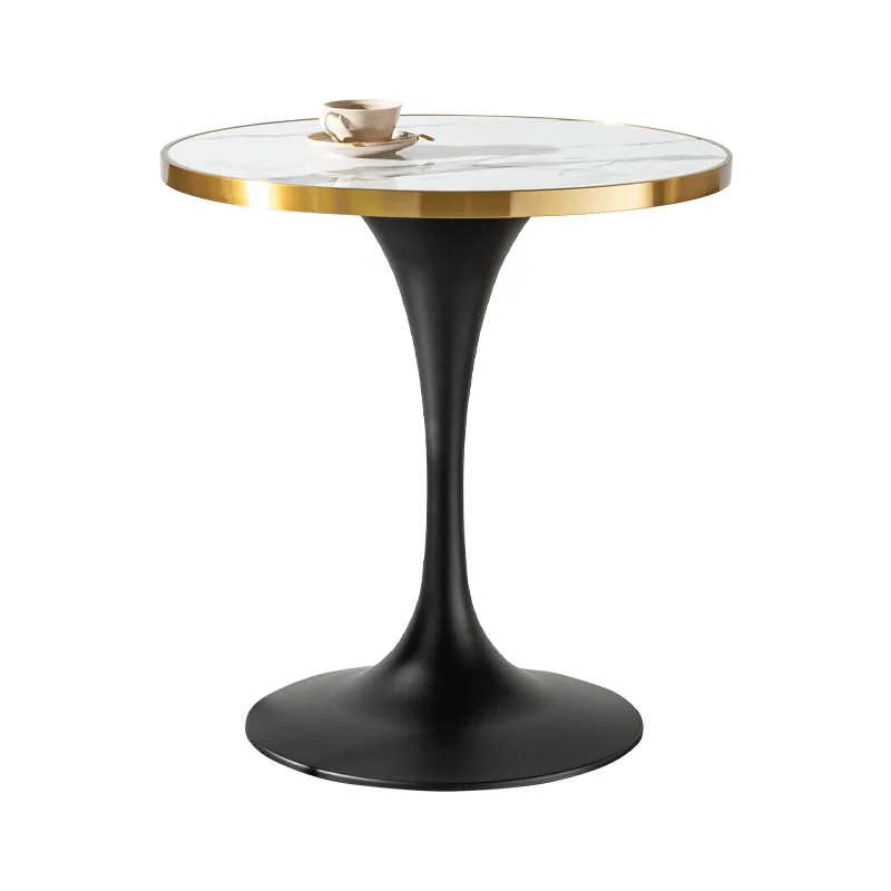 

Modern commercial small round table, high-end restaurant table and chairs, hotel leisure, one table and 3 chairs
