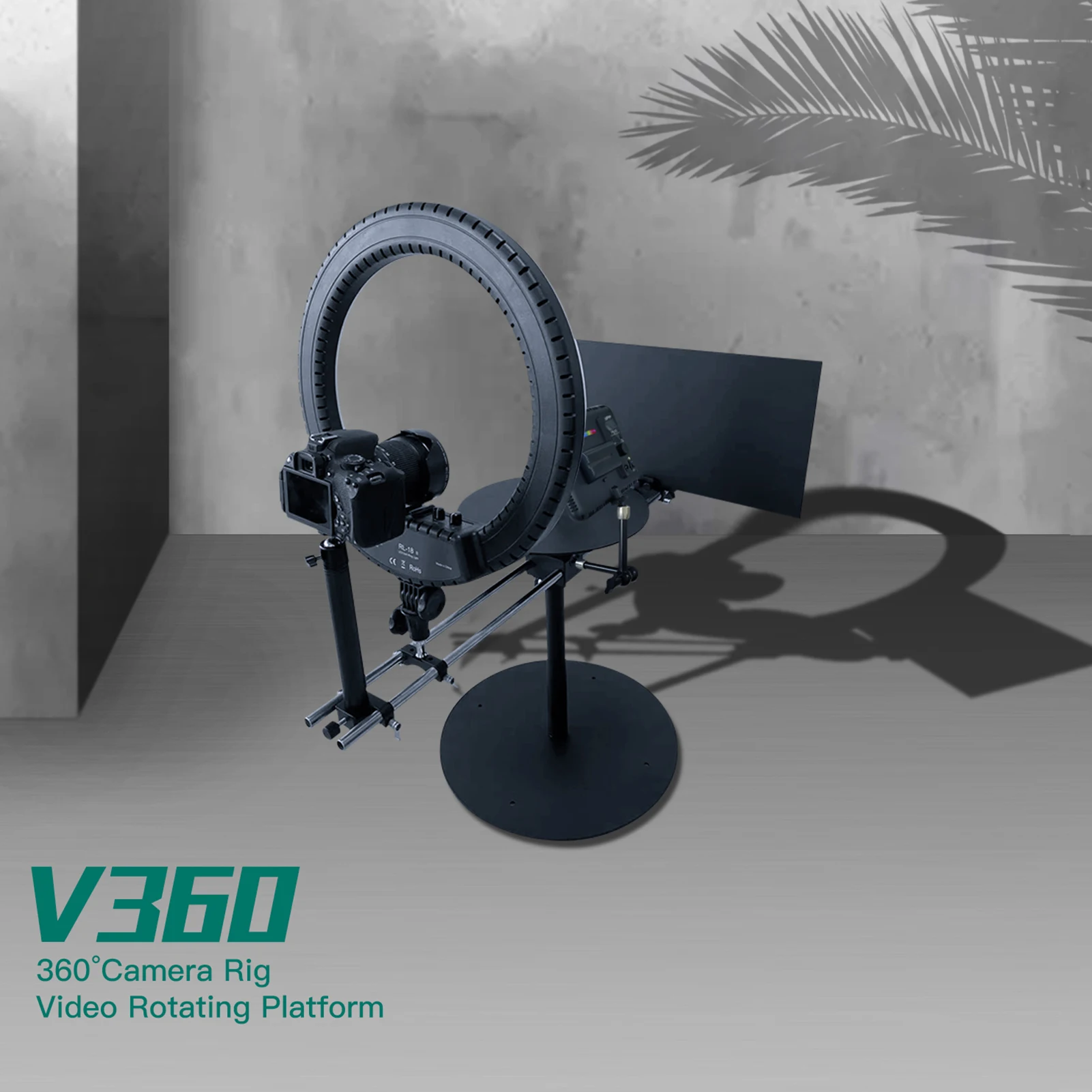 

В30 360° ° Вращающаяся установка для камеры, вращающаяся платформа для видео, проигрыватель для фотосъемки из металлического материала для киномастеров и видеосъемки