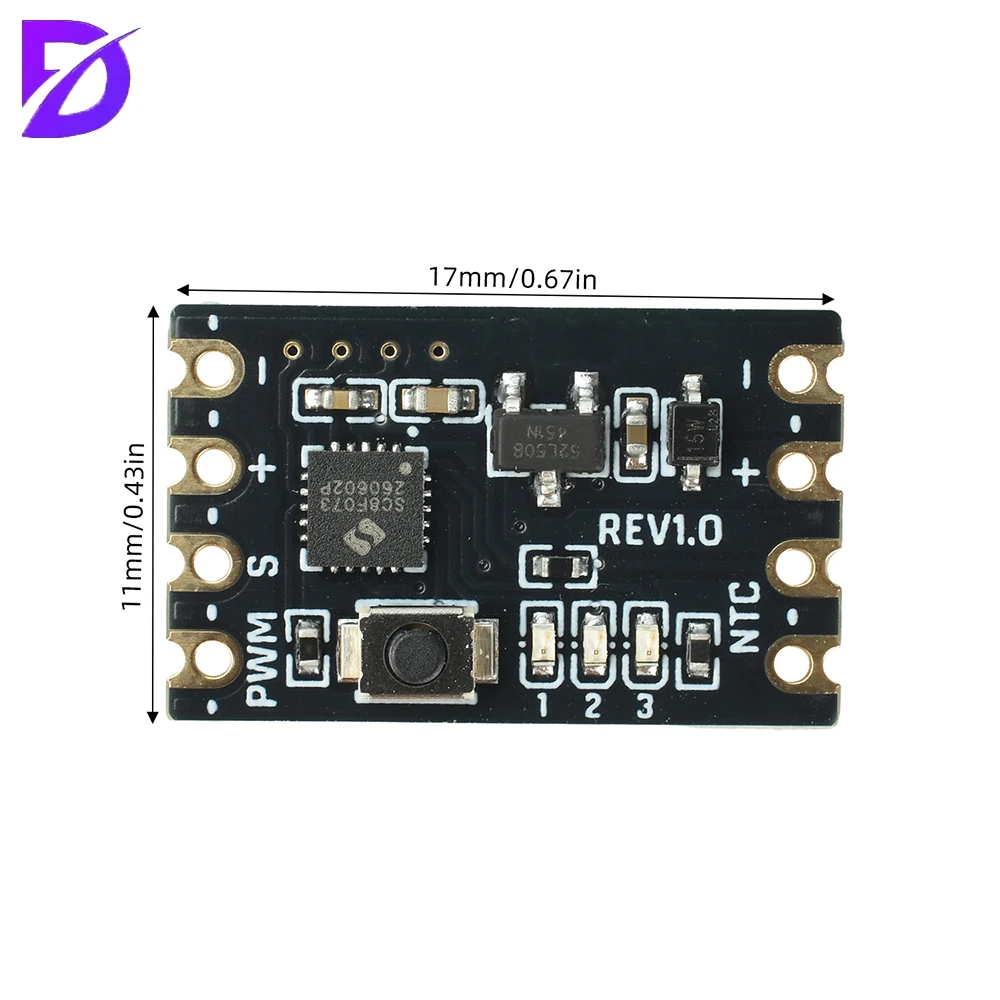1-5pcs Mini PWM Fan Speed Controller DC 5-15V Temperature Control for CPU Heatsinks Ultra-Compact Design 343 Module Combinations