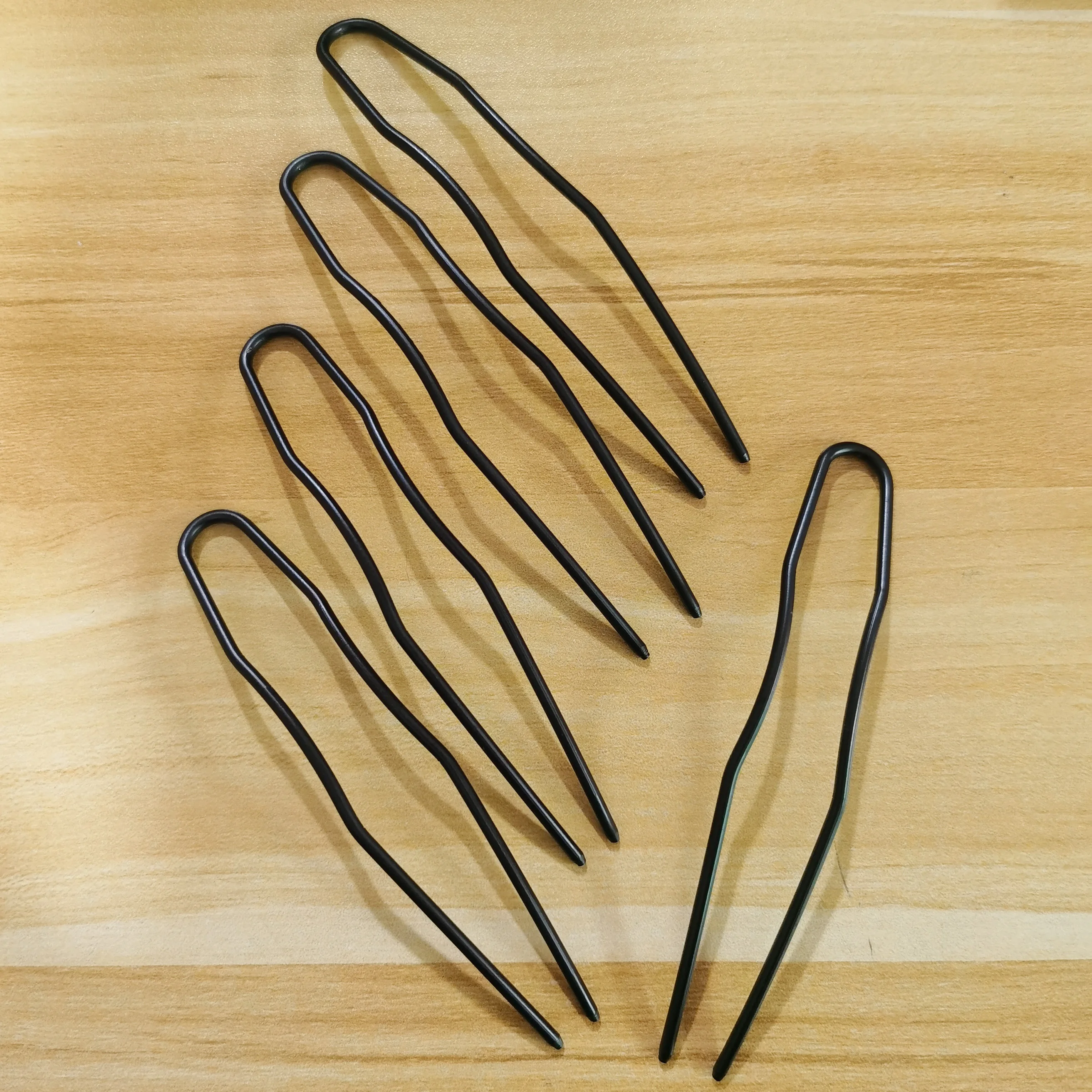 5 Stück Große Metall-U-förmige Haarspangen für Frauen und Mädchen, Modische Haarstyling-Clips, Haarknoten-Clips, Ballett-Haarnadeln, Haaraccessoires – Detail 3