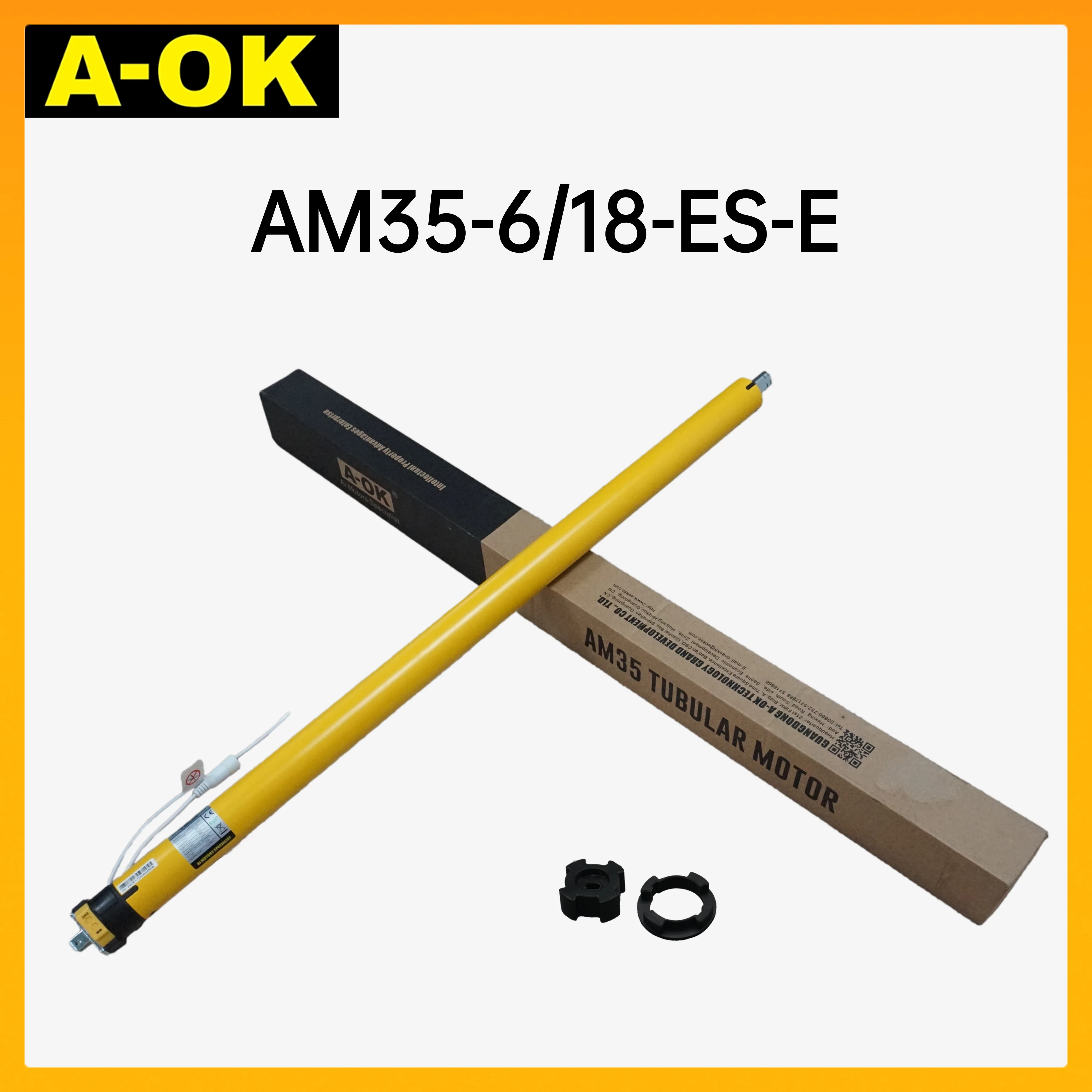 A-OK AM35-6/18-ES-E Tuya WiFi Abridor de cortinas de oficina en casa inteligente con control por aplicación