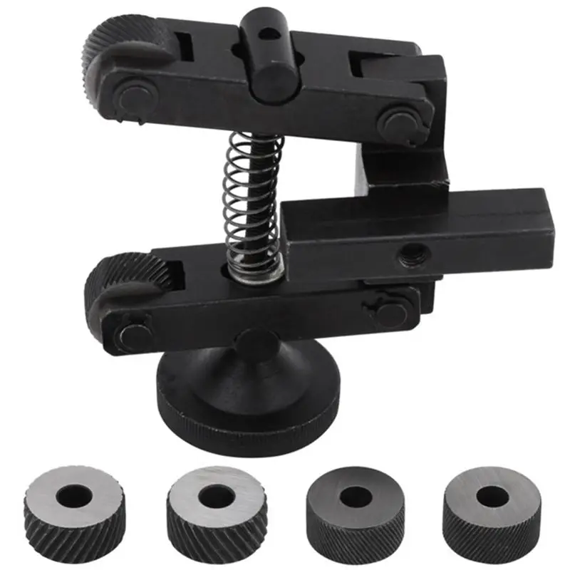 

AS94-1 PCS Durable Knurling Tool Rack Knurling Device Adjustable Handle Pulley Lathe Tool Knurling Device