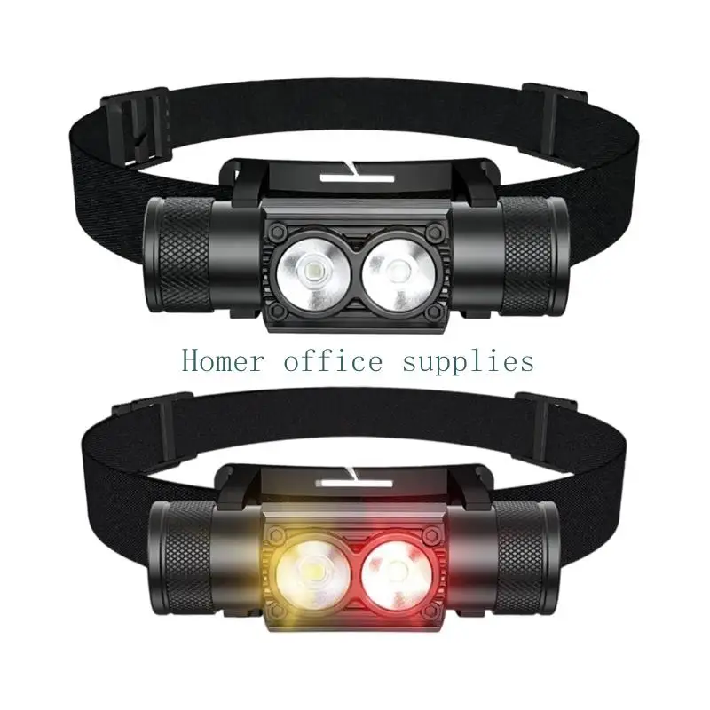 K43B Wear Lamp with Two Front Lamps for Repair Work, Cycling, and Camp Use