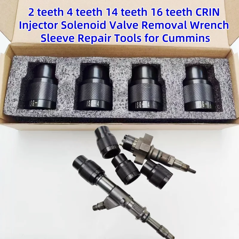 

2 зуба 4 зуба 14 зубьев 16 зубьев CRIN инжектор электромагнитный клапан удаление гаечный ключ инструменты для ремонта втулки для Cummins