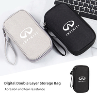 Digital Storage Bag Cable Phone Organizer For Infiniti Q50 FX35 Q30 G37 Q70 QX70 G35 Q60 QX50 QX60 QX80 QX30 JX35 G25 G37 FX