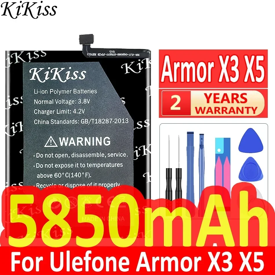 

Аккумулятор KiKiss 5850 мАч Armor X 3 X 5 для Ulefone Armor X3 X5