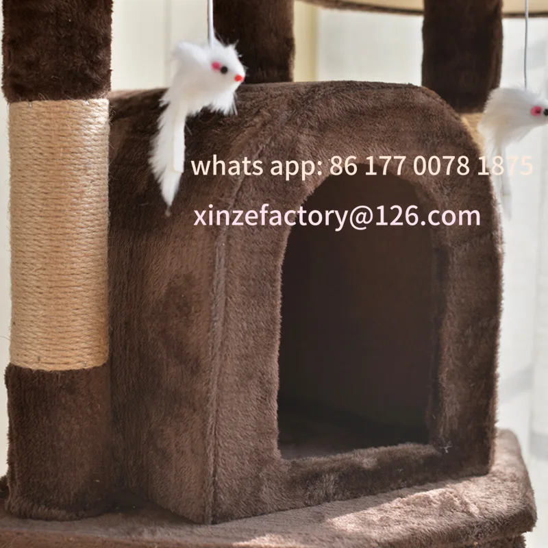 Customizable Cat Climbing Frame, Tree House,Cat Climbing Frame, Jump Platform, Villa with Bed,Large Cat Tower, Luxurious