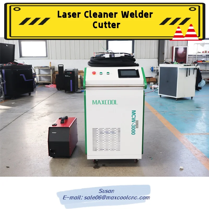 

3 IN 1 Multifunction Metal Laser Rust Removal Handheld Fiber Laser Welding Cutting Cleaning Machine 1500W 2000W 3000W