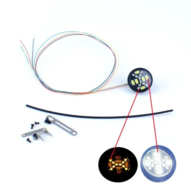 RC Truck LED Hoge Plafondspot Twee Kleuren Aanvullende Verlichting voor 1/14 Tamiya SCANIA 770S Volvo MAN 1/10 RC Crawler Auto TRX4 DIY