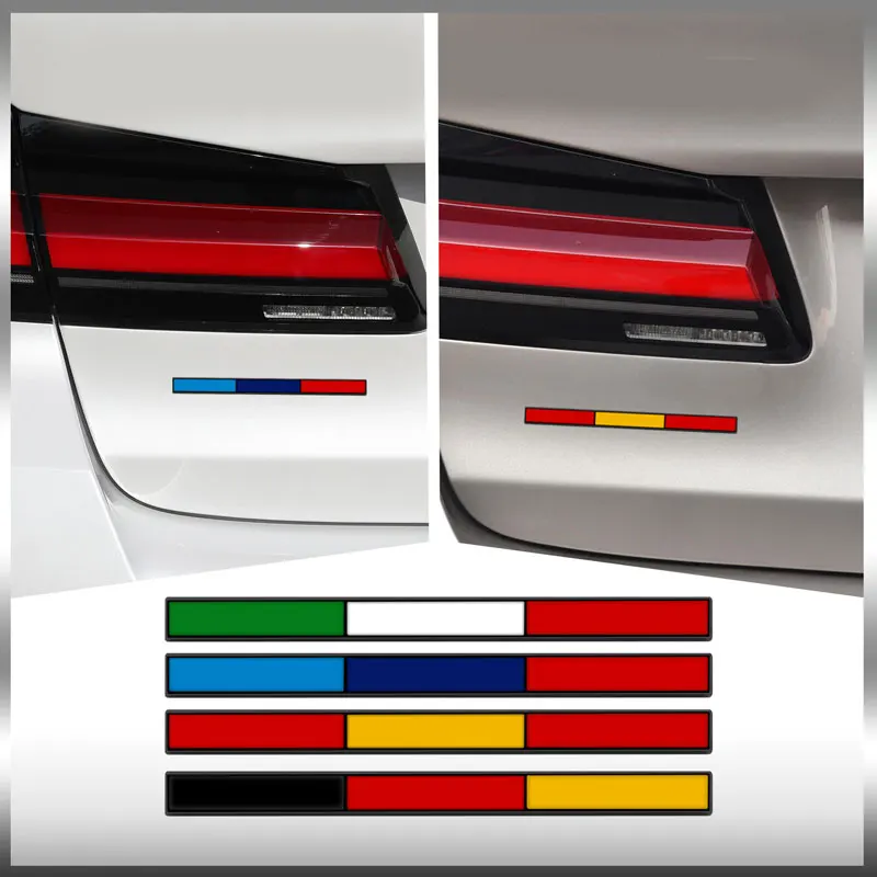 1pcs Germany Spain Italy National Flag Metal Sticker Auto Styling Motorcycle Decor For BMW M Power X1 X3 X5 E30 F10 Accessories