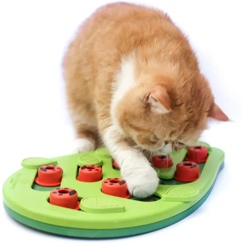 

Cat Supplies Cat Toys Puzzle & Play - Interactive Cat Treat Puzzle Leaks Food Cat Scratch Board Toys for Cats Cat Accessories