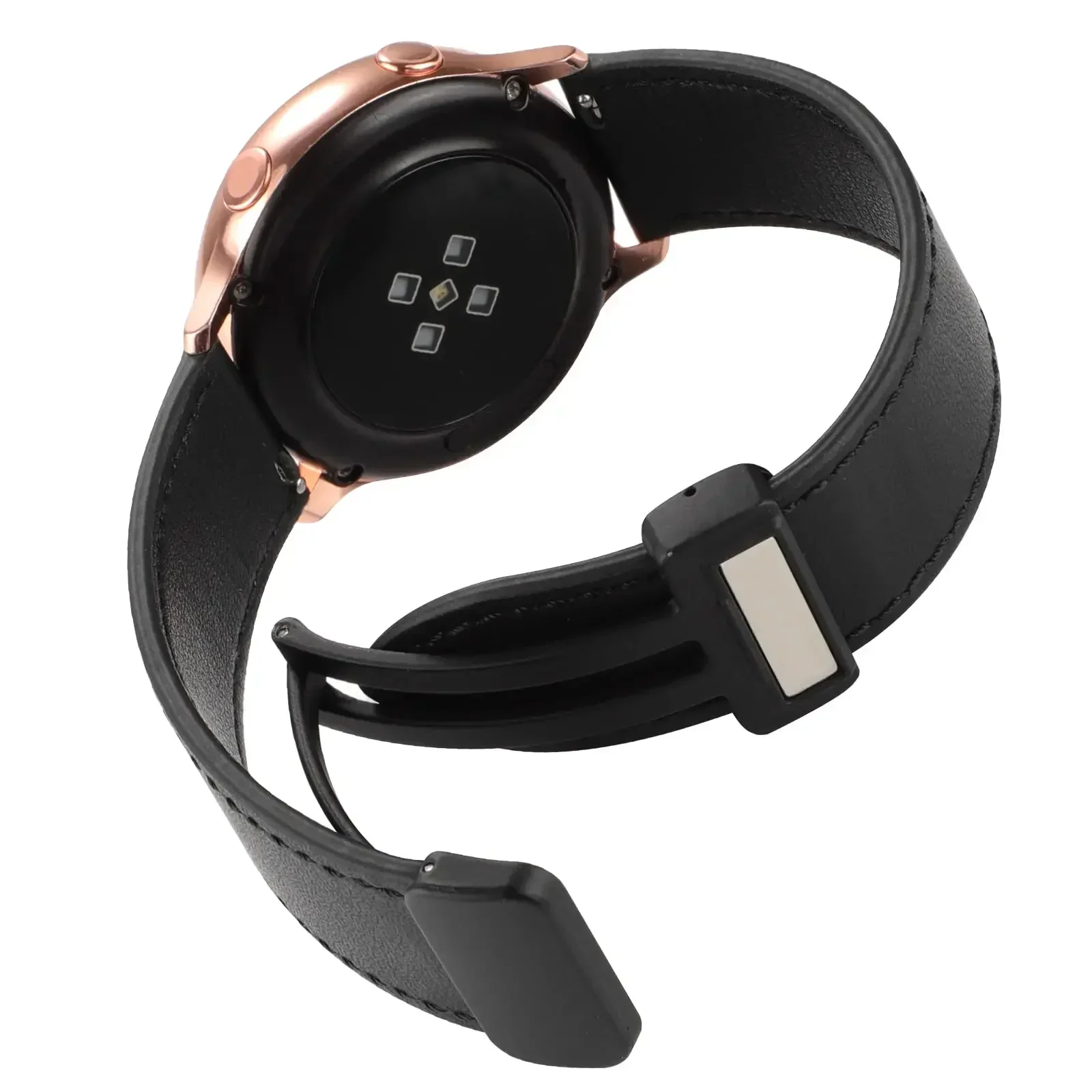 レザーストラップサムスンギャラクシーウォッチ 7/6/5/4 44 ミリメートル 40 ミリメートル 5Pro 45 ミリメートルバンド磁気バックル 20 ミリメートルブレスレット 6 クラシック 43 47 ミリメートル時計バンド