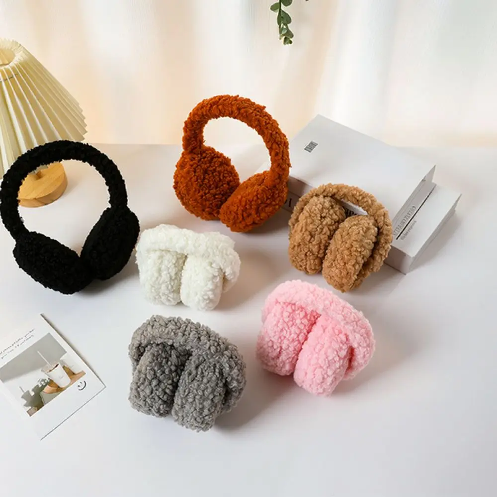 Warm Plush Earmuffs For Qinruier Foldable Ear Protectors Winter Windproof Ear Muffs Soft Casual Outdoor Thermal Accessories