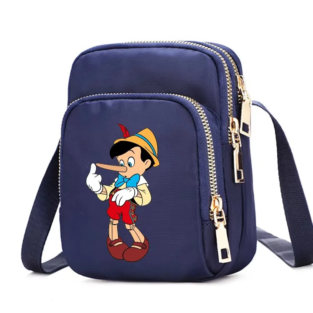 Pinocchio Women Shoulder Bags Cell Phone Purse Crossbody Shoulder Strap Handbag Female Girls Bags Teenagers Bag Gift