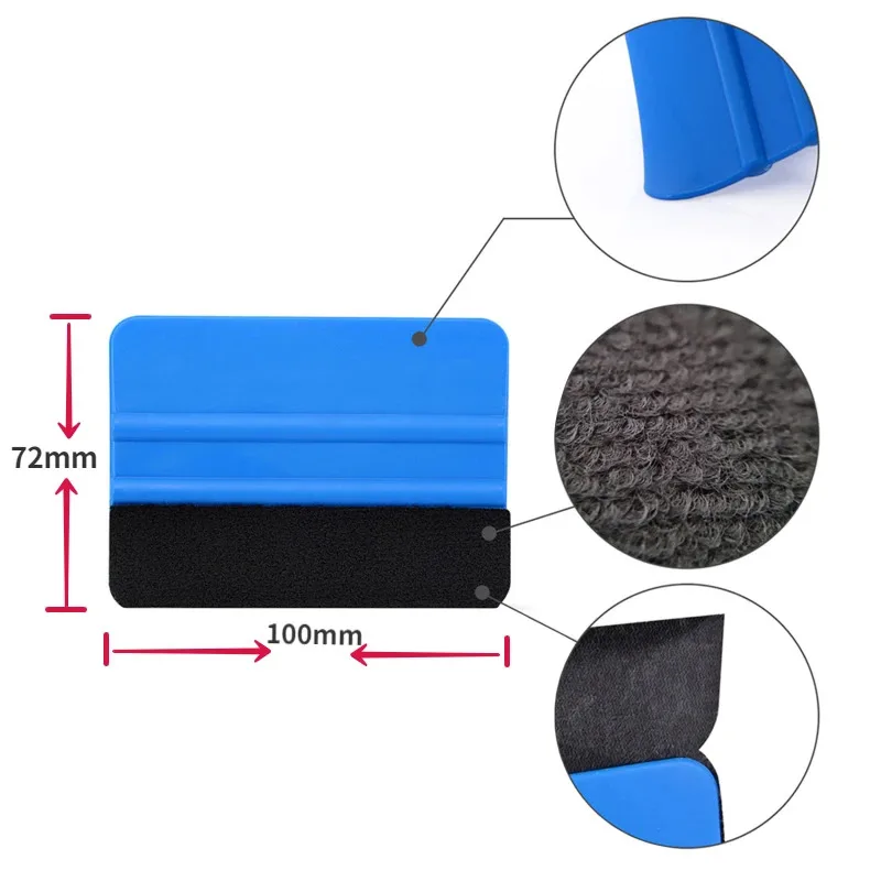 14Pcs Car Wrapping Vinyl Tool Kit Window Film Tint Tools Car Wrap Sticks Edge Trimming Squeegee Tinting Felt Edge Squeegee