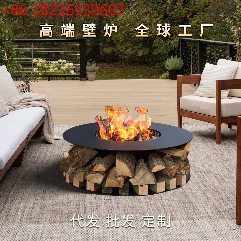 Household enclosure stove to make tea for heating Campfire stove Yard European style