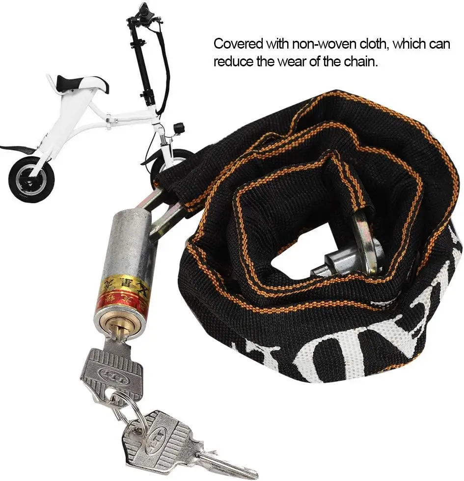 Chain Lock, Mobility Scooter Lock Chain Anti-Theft Motorcycle Mobility Scooter Chain Locks Motorbike Locks Security Chains Bike