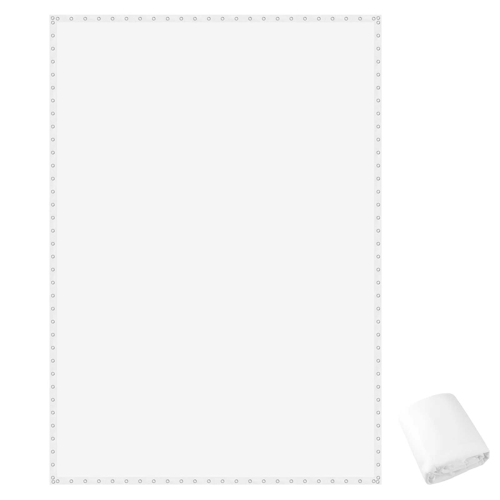 

9.8x13ft Golf Simulator Impact Screen with Grommet Holes Ultra Clear Impact Screen for Indoor/Home/Garage Training