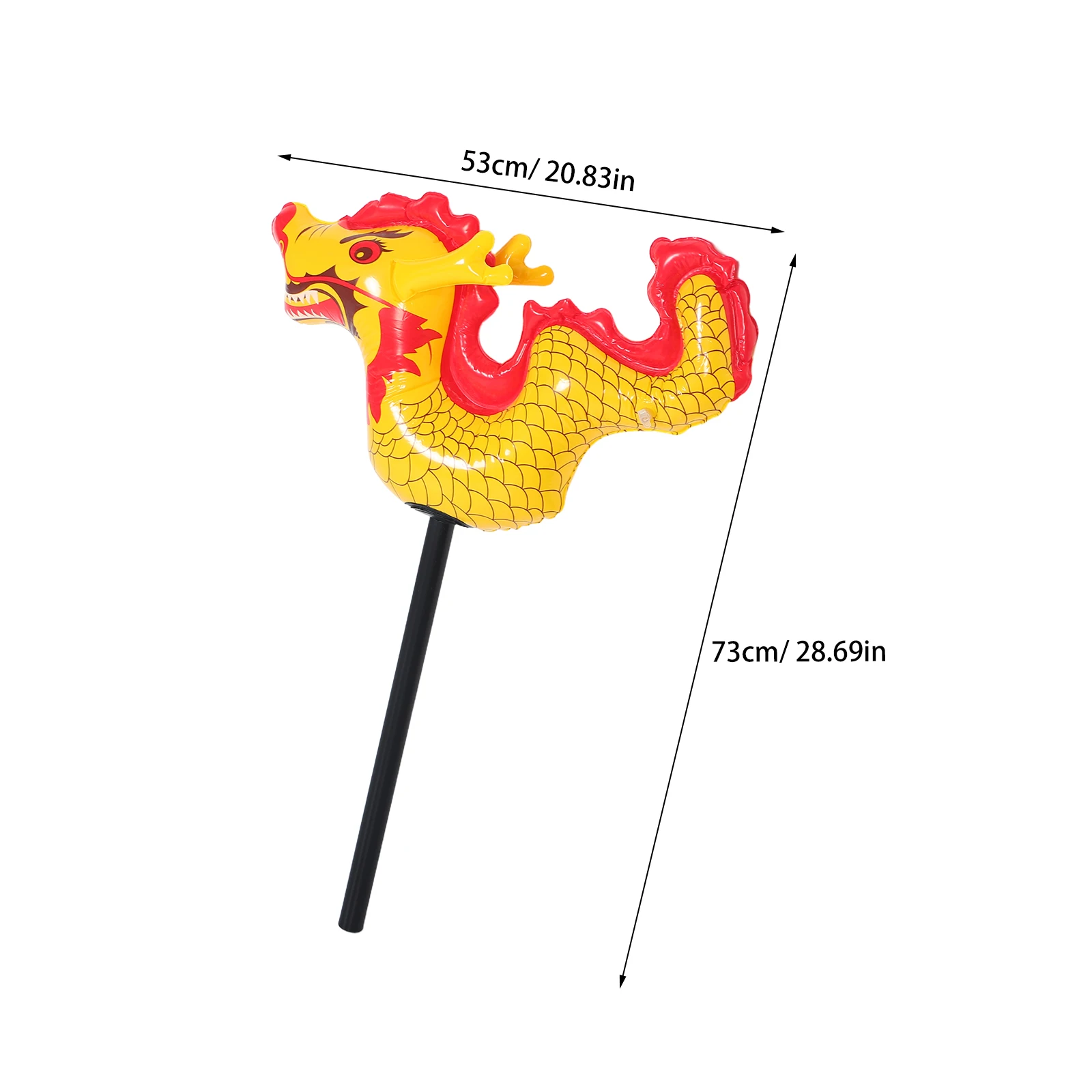 3 pezzi di capodanno cinese gonfiabile drago palloncino martello bastone decorazione del partito in PVC forniture per festival del drago di Capodanno lunare