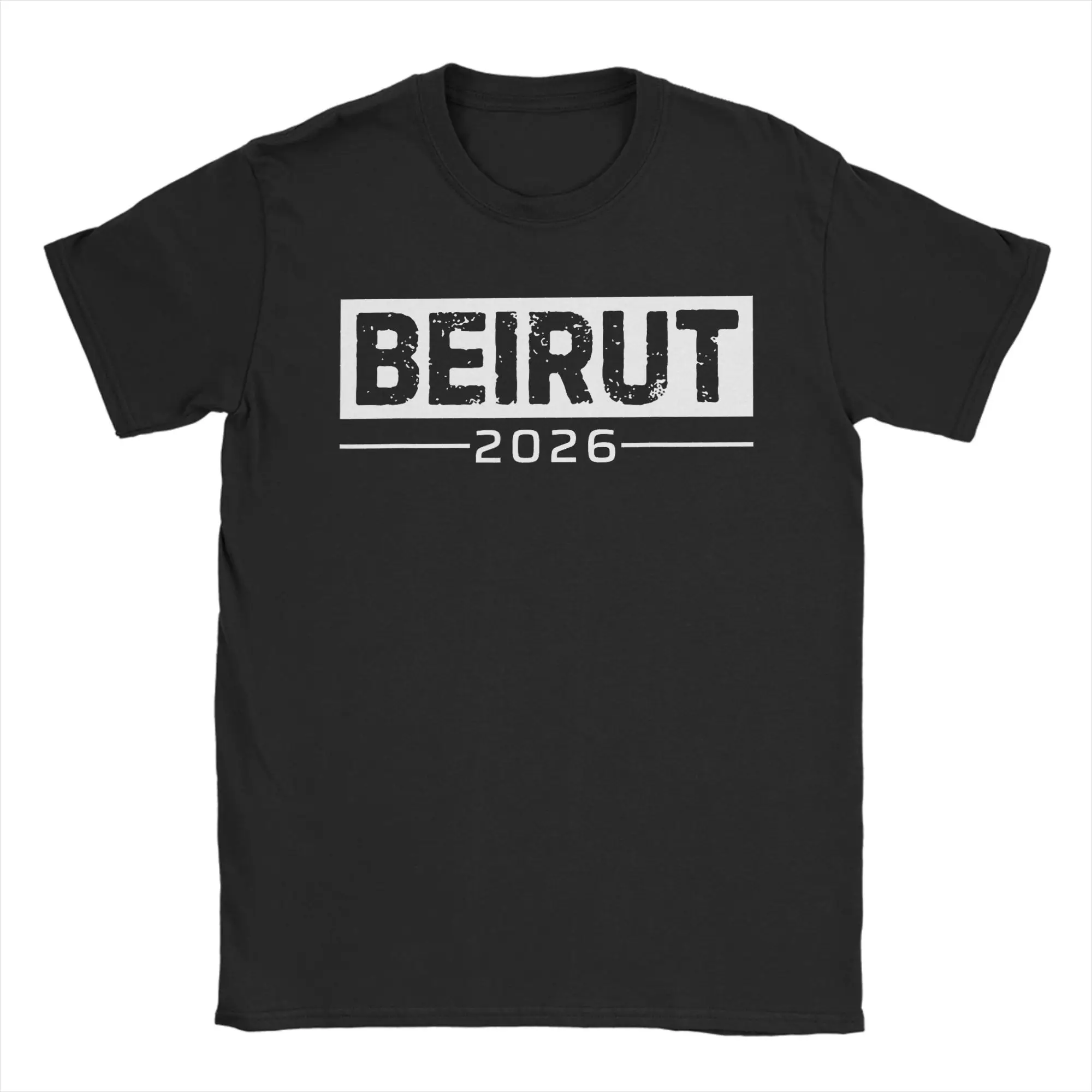 Beirut 2026 Lebanon Cotton T-Shirt For Mens Summer  Classic T-Shirts Fashion Tees Big Size Wholesale Tops