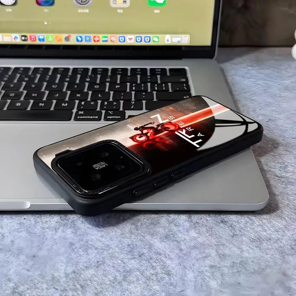 Чехол для телефона Tron Ares для Xiaomi 15 14 13 12 Mi 11 X T Ultra Pro Lite 5G, черный стеклянный чехол