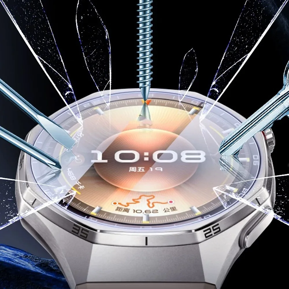 1-3PCS Easy Install Tempered Glass for Huawei Watch GT6 GT5 Pro GT6pro 41mm/46mm/42mm Bubble Free Anti-Scratch Screen Protector