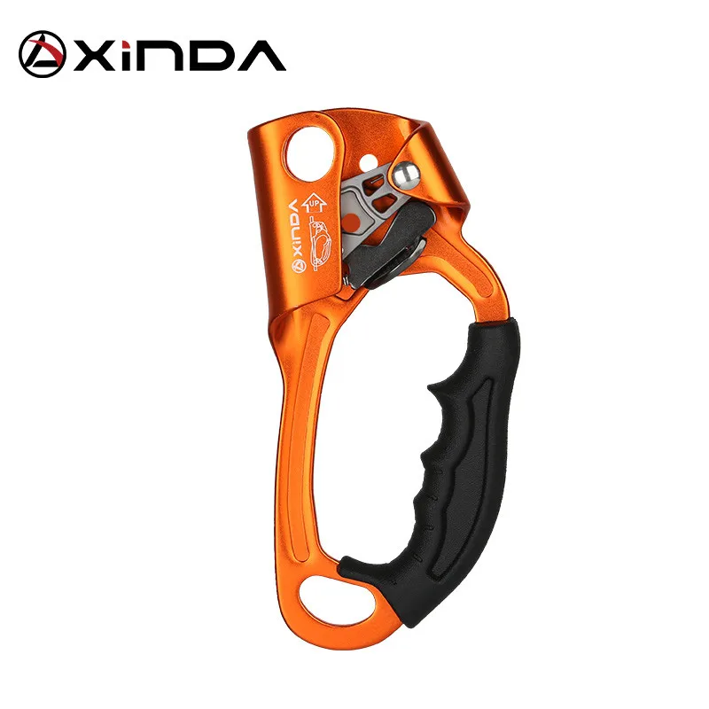 XINDA Outdoor Sports Rock Climbing Ascend Right Left Hand Grasp 8mm-13mm Rope Ascender Device Mountaineer Riser Tool Kits