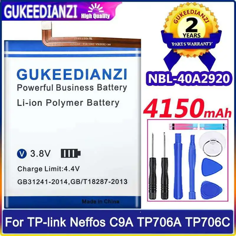 

Reliable Power Supply Nbl-40A2920 4150Mah For TP-Link Neffos C9A TP706A TP706C Mobile Phone Battery High Performance