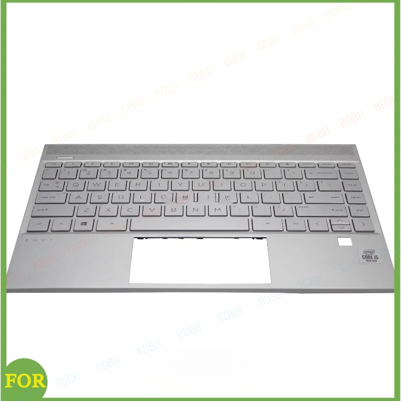 Original New Top Case For HP Envy X360 13-AQ TPN-W144 Laptop Case Palmrest Upper Cover with Backlit keyboard Replacement Silver