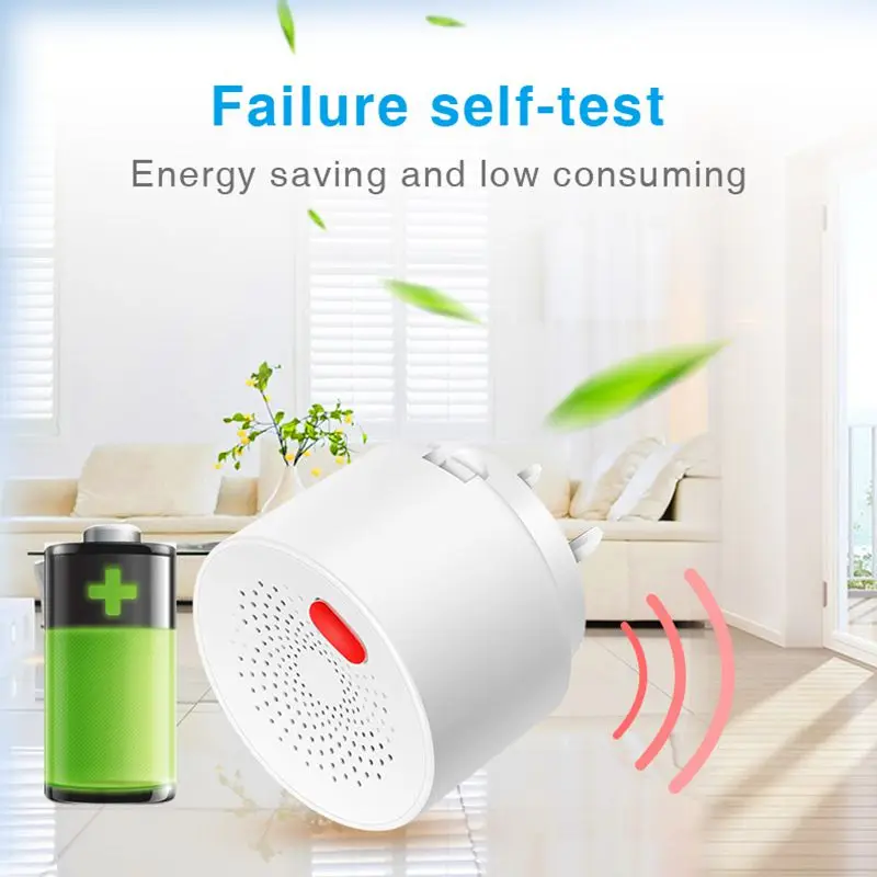 Zigbee Tuya Smart WiFi Natural Gas Sensor Combustible Household Smart LPG Gas Leakage Alarm Detector Fire Security Protection