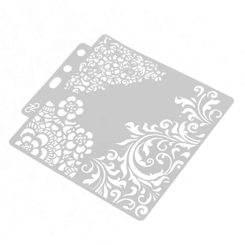 Flower Stencils Template Painting Scrapbooking Embossing Stamping Album Card DIY