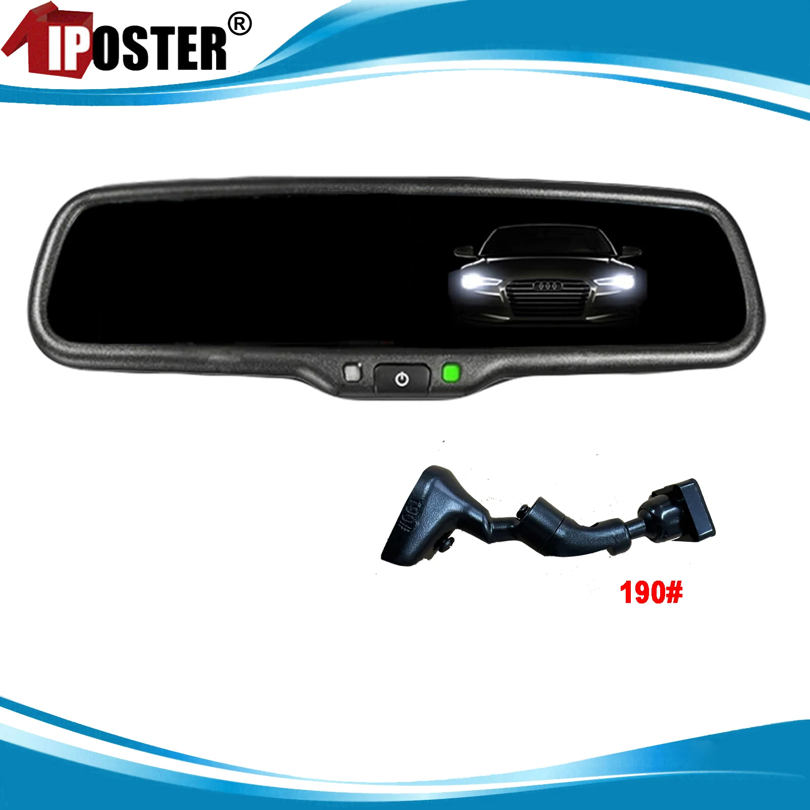 

iPoster Electronics Auto Dimming Anti-glare Car Rear View Mirror No190 Bracket For Corolla 2019 2021 2022 2023