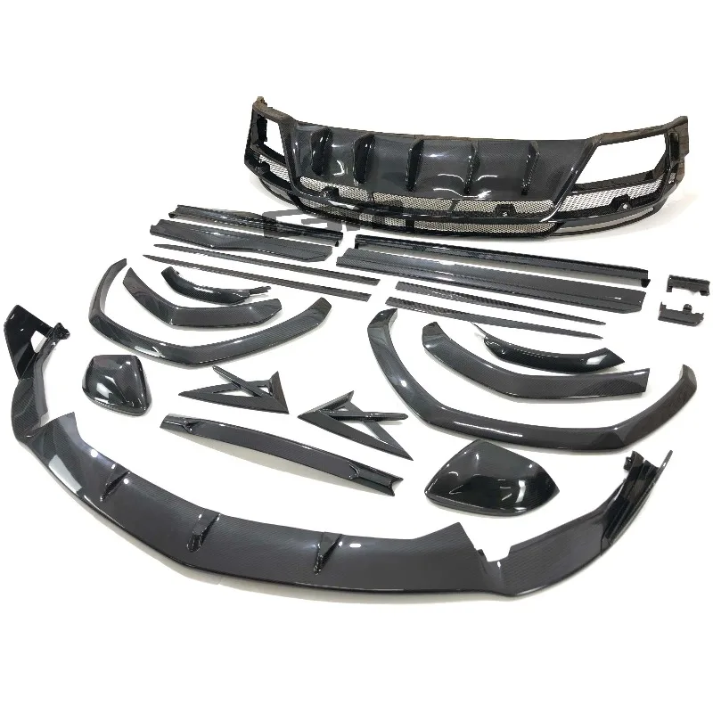 CSYP High Quality Dry Carbon Fiber MSY Style Body Kit for URUS SUV Polished Finish-Front Lip Side Skirts Rear Lip