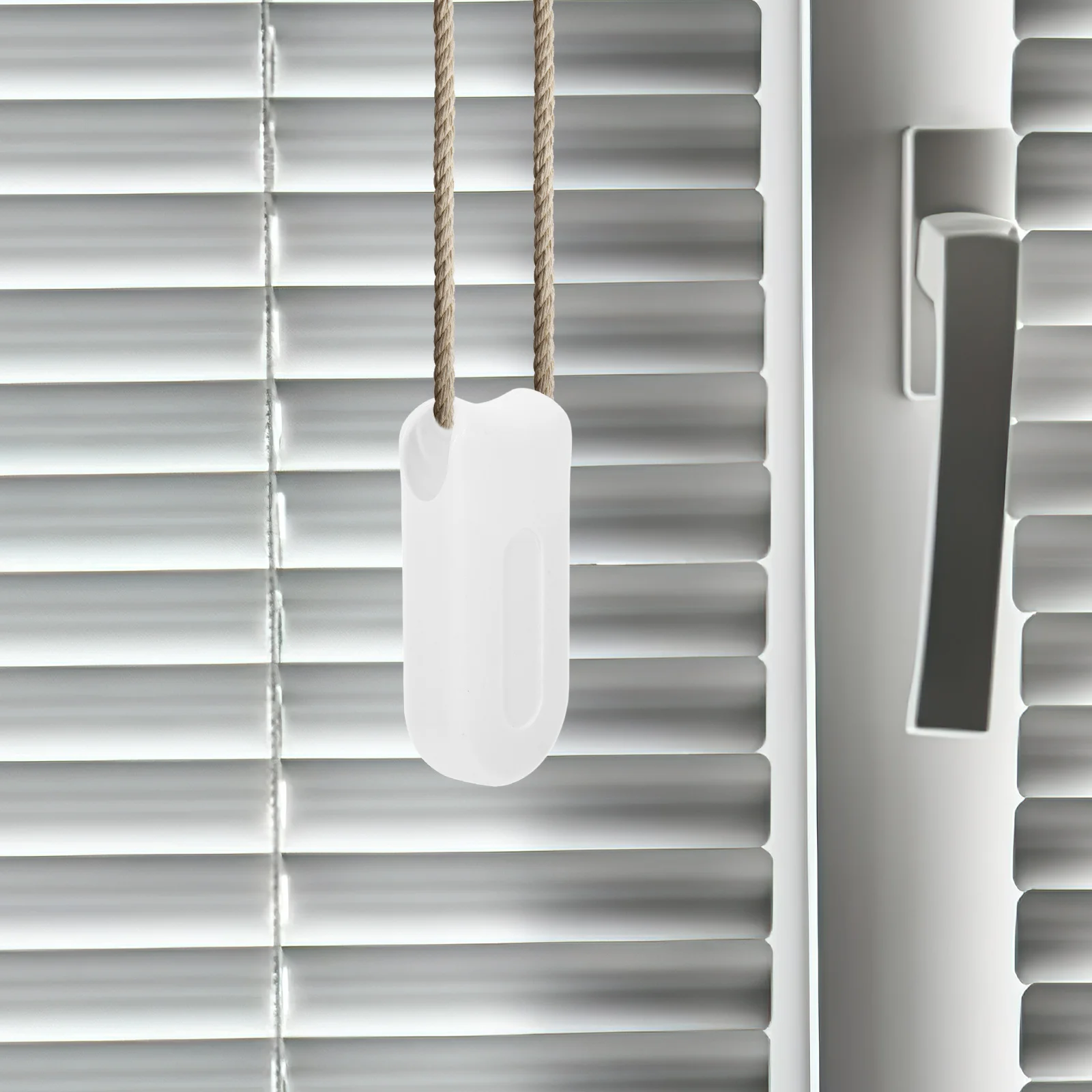 

Window Shade Pull Chain Handle 2pcs Cordless Blind Safety Tensioner Ball Cleat Replacement Accessory for Interior Roller Blinds