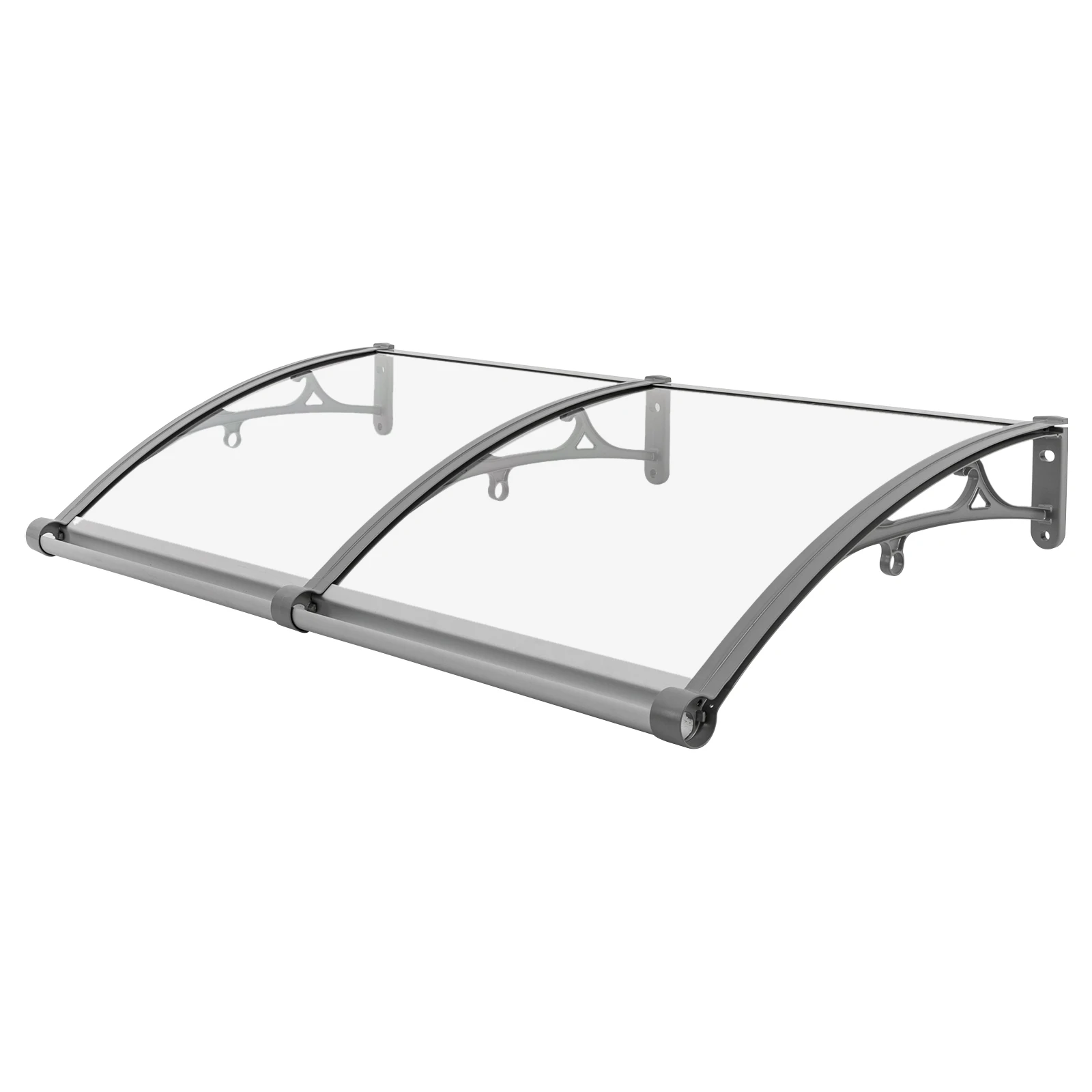 Vordach für Haustür 120 X 60 cm Transparentes Bogen-Vordach Aluminiumlegierungs-Halterung Maximallast 440,92 lbs Dach-Vordach Regenschutz – Detail 32