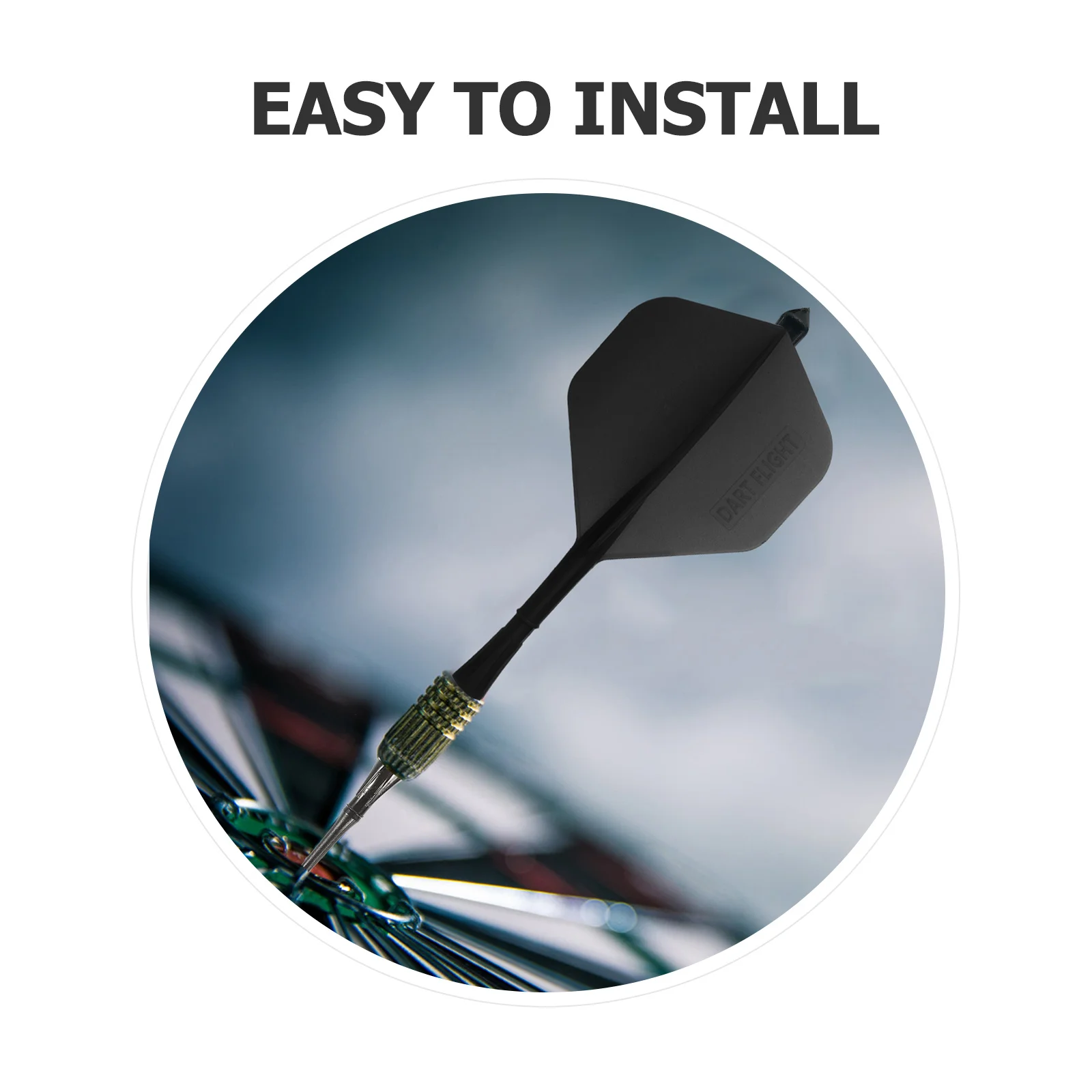 40 قطعة جناح ذيل رمي السهام من البلاستيك المتين مثبت الطيران في الهواء الطلق لوازم الألعاب ملحقات الجناح التوقف #3