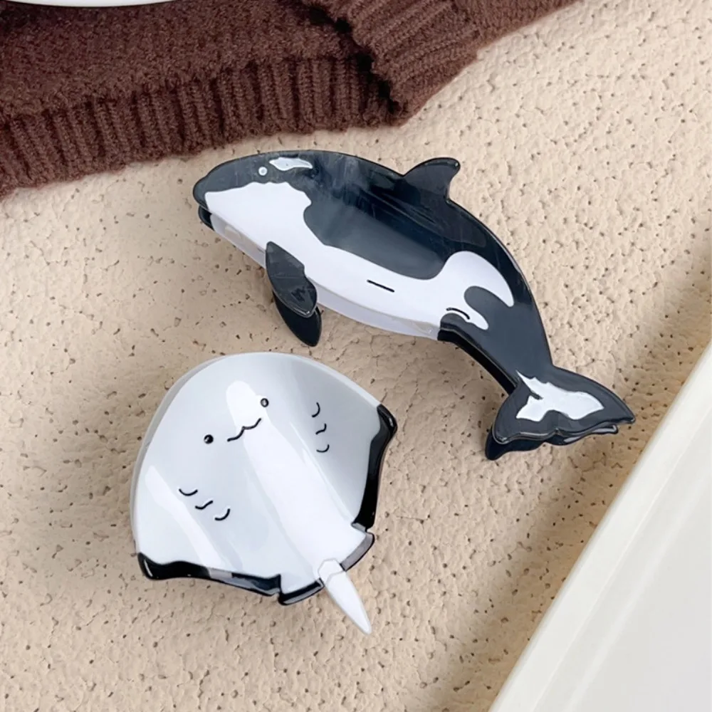 

Acetic Acid Manta Ray Hair Clip Ocean Series Fish Killer Whale Hair Claw Creative Headwear Acetate Marine Organism Hairpin
