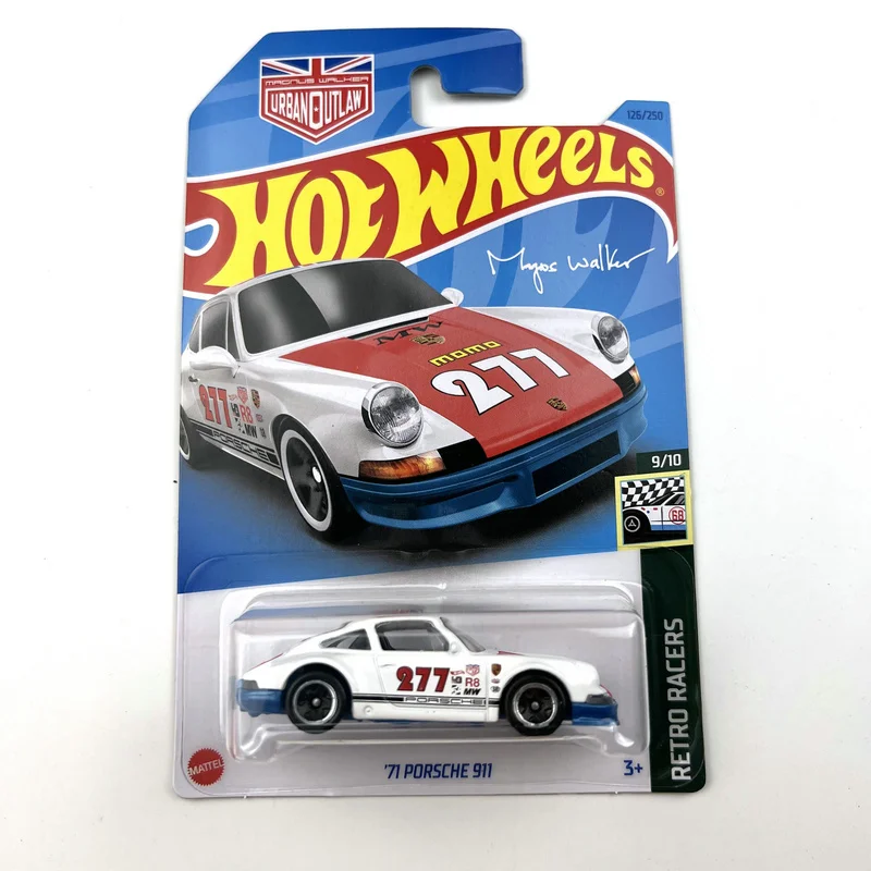 2023-126 Hot Wheels Cars 71 PORSCHE 911 1/64 Metal Die-cast Model Toy Vehicles